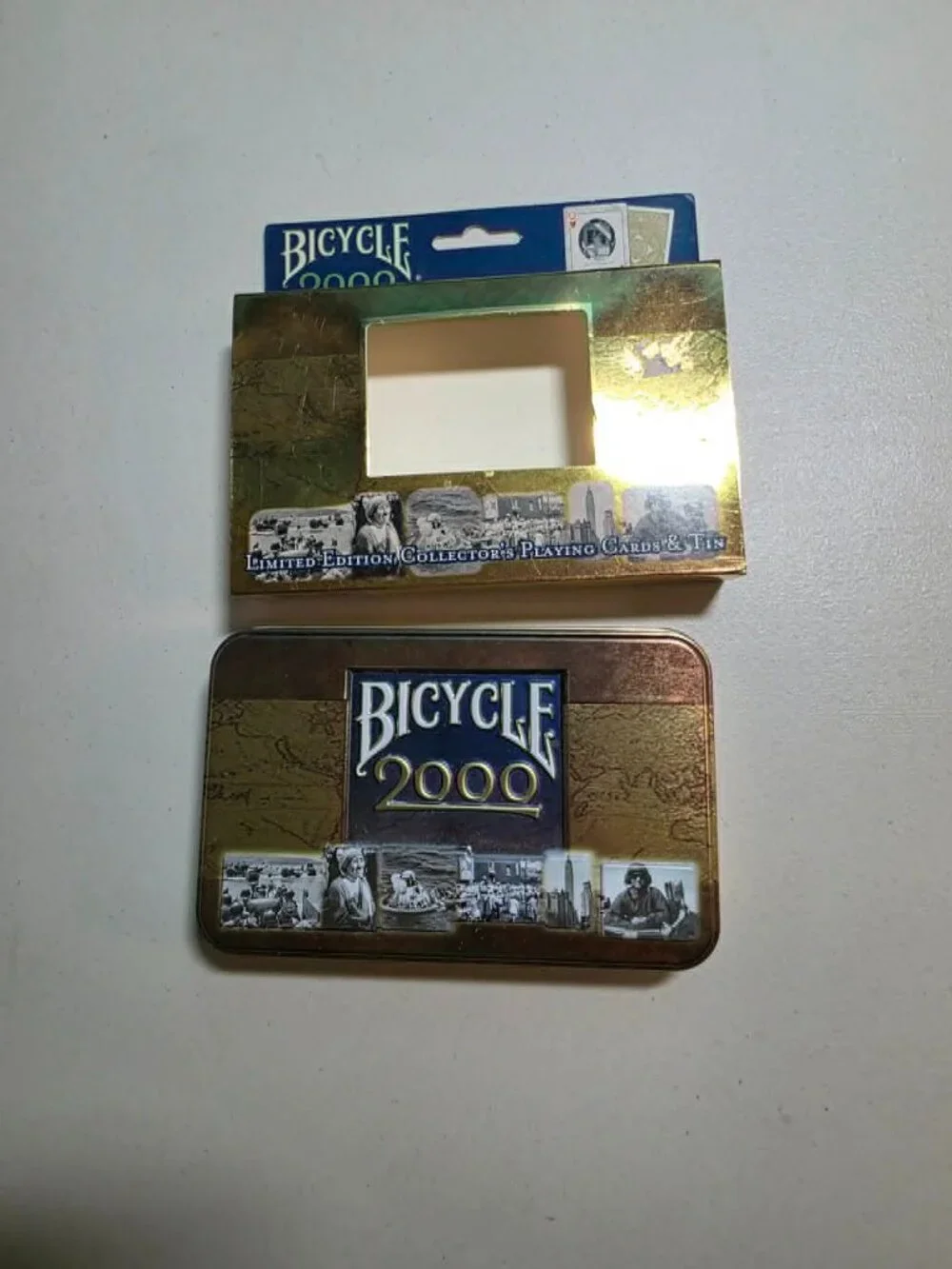 VINTAGE Bicycle 2000 Limited Edition Millennium Collector’s Playing Cards & Tin